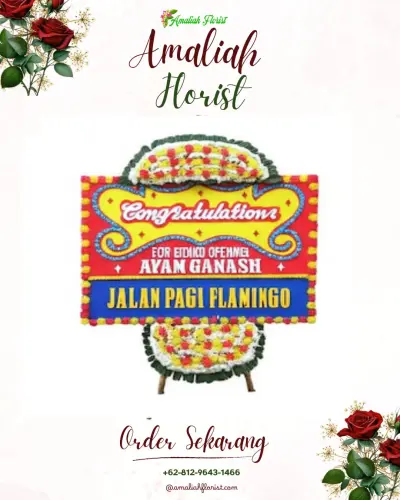 Bunga Papan Congratulation di Domiyang